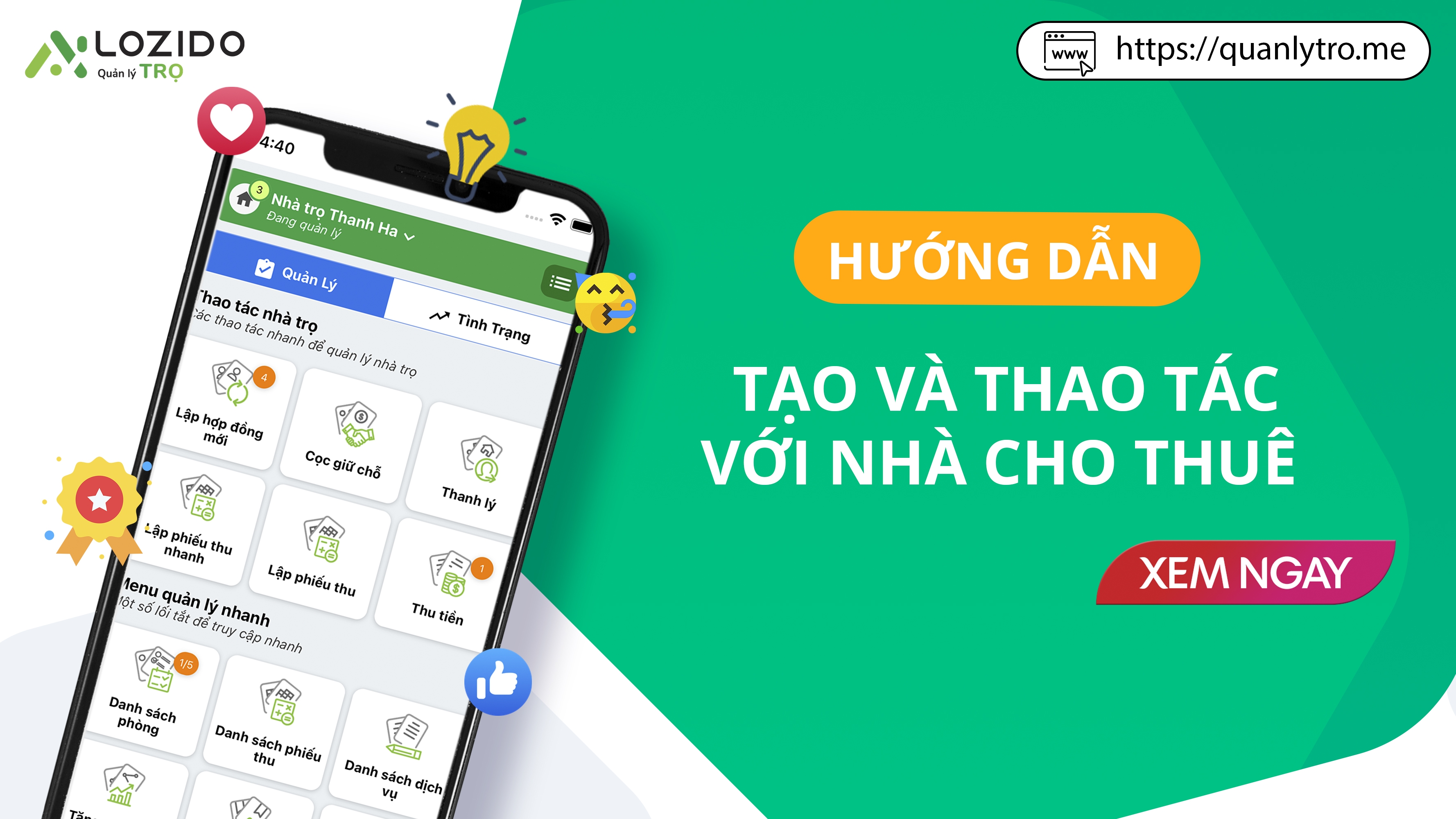 Hướng dẫn tạo và chỉnh sửa nhà trọ