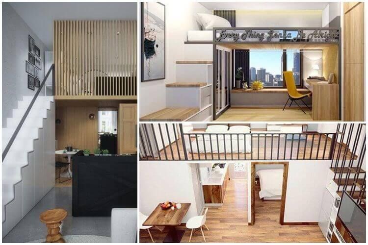 Thiết kế phòng trọ có gác lửng và những điều cần lưu ý